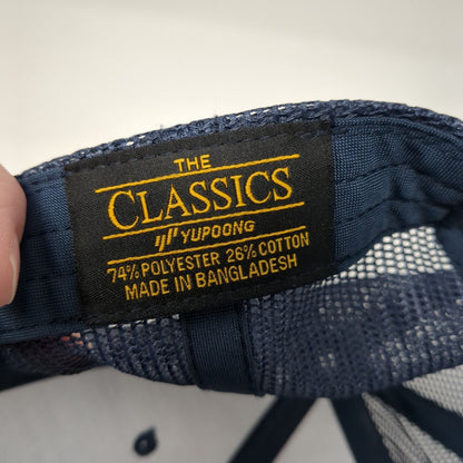 Take It Easy Snapback Mesh Back Trucker Hat Blue One Size Adjustable