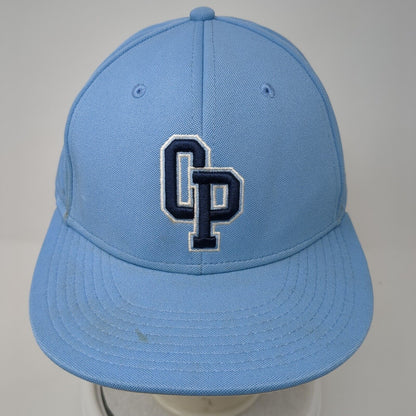The Game Pro Fitted Hat Blue Medium Embroidered Letters Gametek 6 Panel