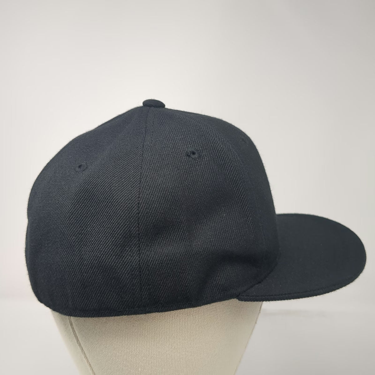 KB Ethos Baseball Cap Black 7 1/8 JB Auto Glass Fitted Embroidered Logo Hat