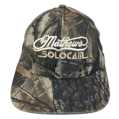 Mathews SoloCam Archery Hunting Camo Baseball Cap Green One Size USA Made Hat