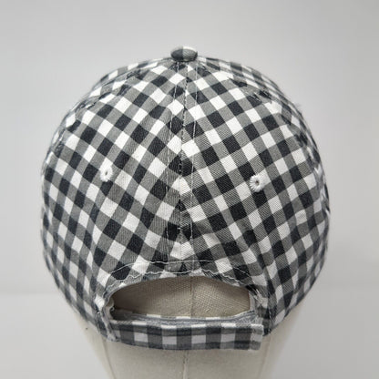 Unbranded Strapback Hat Multi One Size Adjustable Gingham Check Plaid