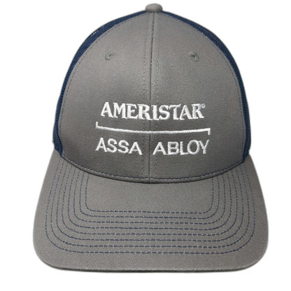 Outdoor Cap Trucker Hat Gray Blue OS Ameristar Perimeter Security Mesh Snapback