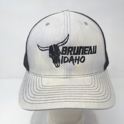 Bruneau Idaho Snapback Trucker Hat Gray One Size Adjustable Mesh Back Richardson