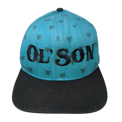 Ol' Son Snapback Hat Blue One Size Adjustable Embroidered Rodeo Time Dale Brisby