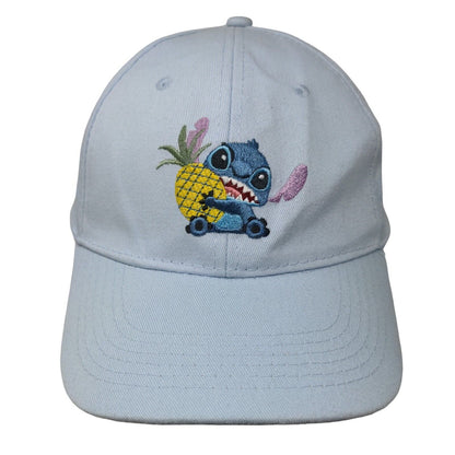 Stitch Pineapple Snapback Hat Blue OSFM Embroidered Adjustable Disney