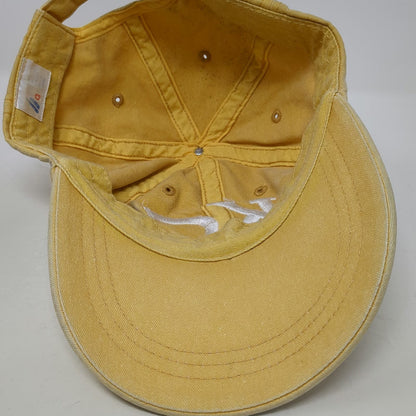 Holloway Baseball Cap Yellow One Size KC Heart Embroidery Cotton Adjustable Hat