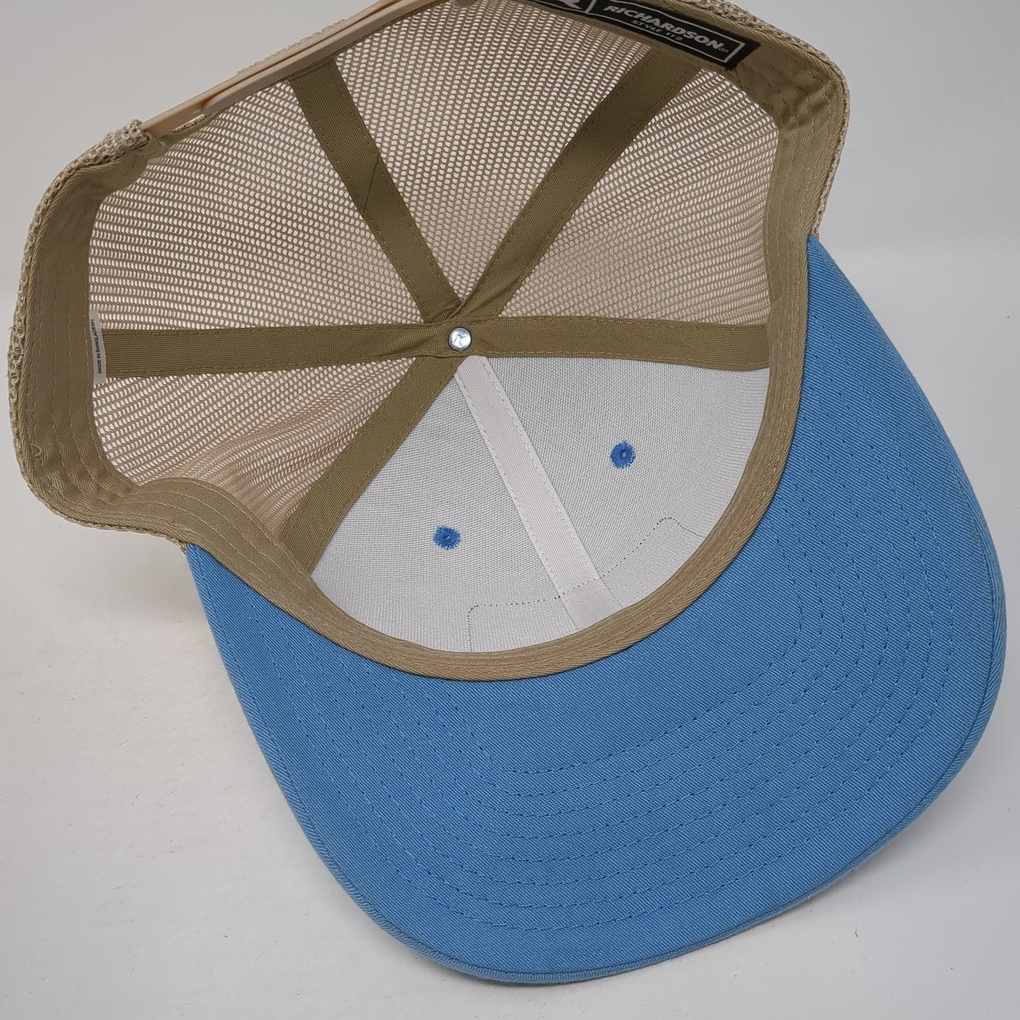 Fifth Wheels Cedar Creek Trucker Hat Blue OS Adjustable Mesh Back Richardson