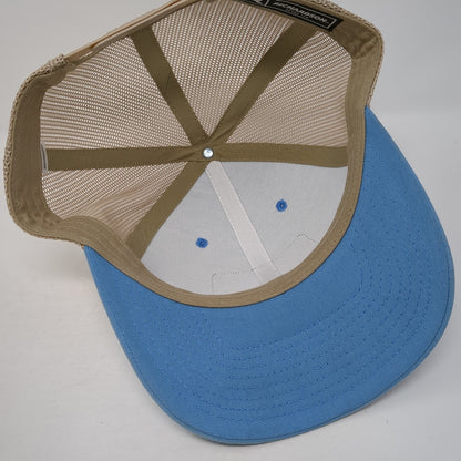 Fifth Wheels Cedar Creek Trucker Hat Blue OS Adjustable Mesh Back Richardson