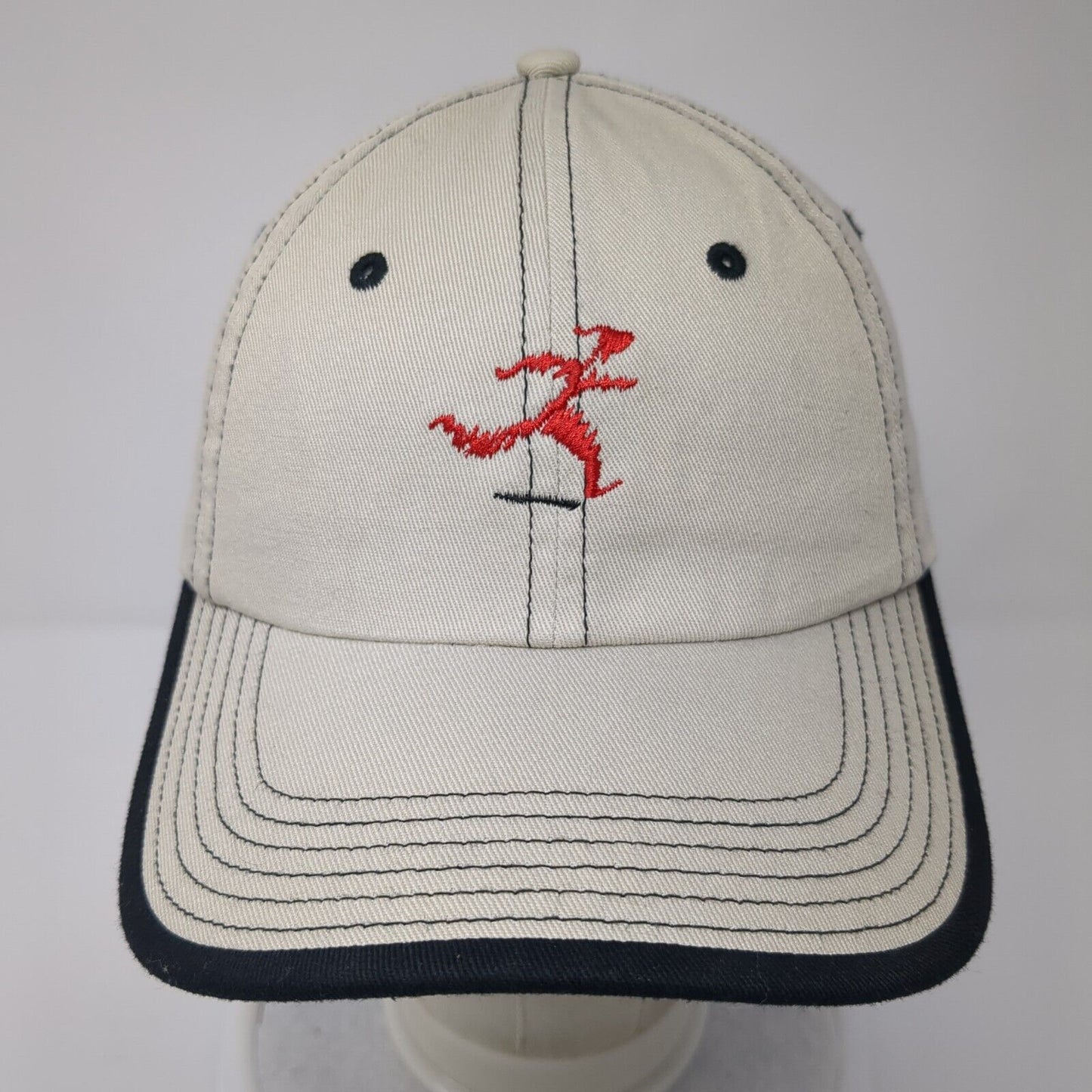 Shu's Idaho Running Co. Strapback Hat Tan One Size Adjustable Port Authority
