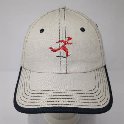 Shu's Idaho Running Co. Strapback Hat Tan One Size Adjustable Port Authority