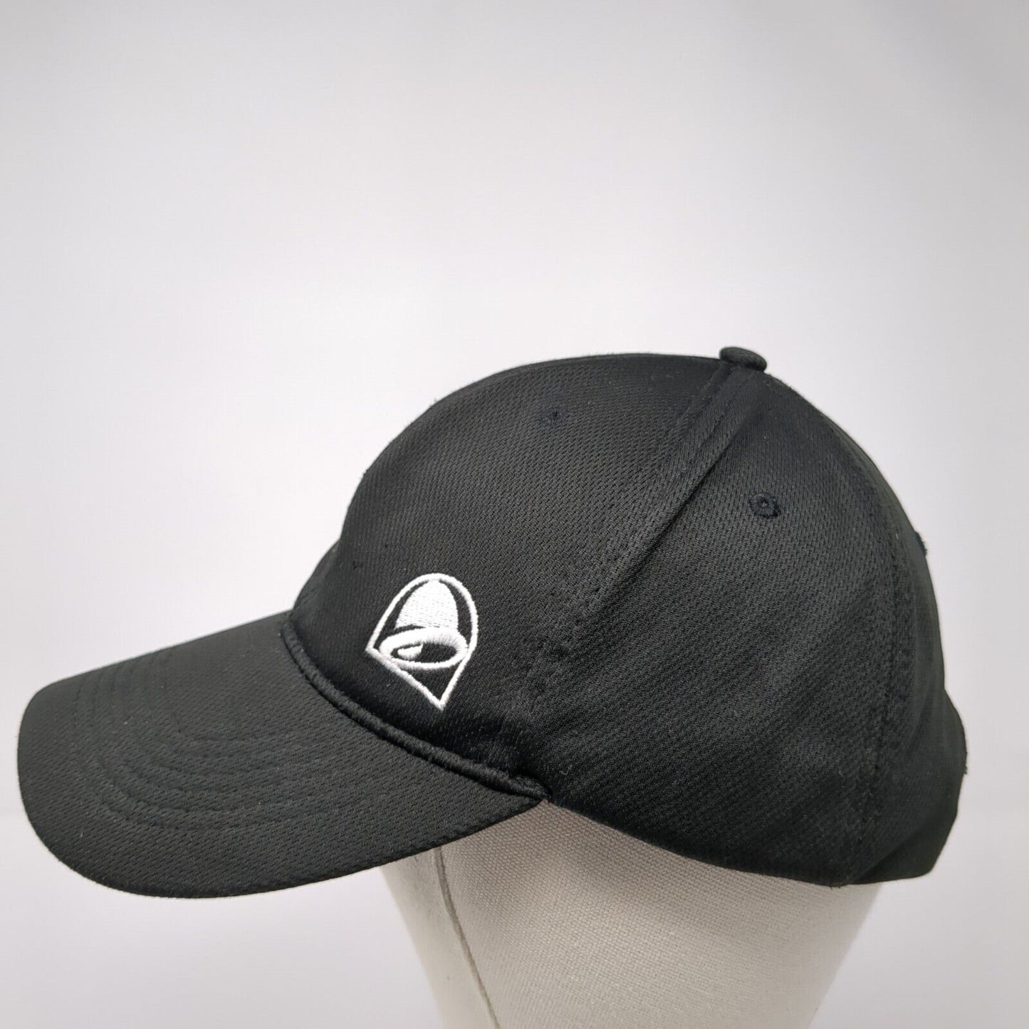 Taco Bell Snapback Hat Black One Size Adjustable Embroidered 6 Panel