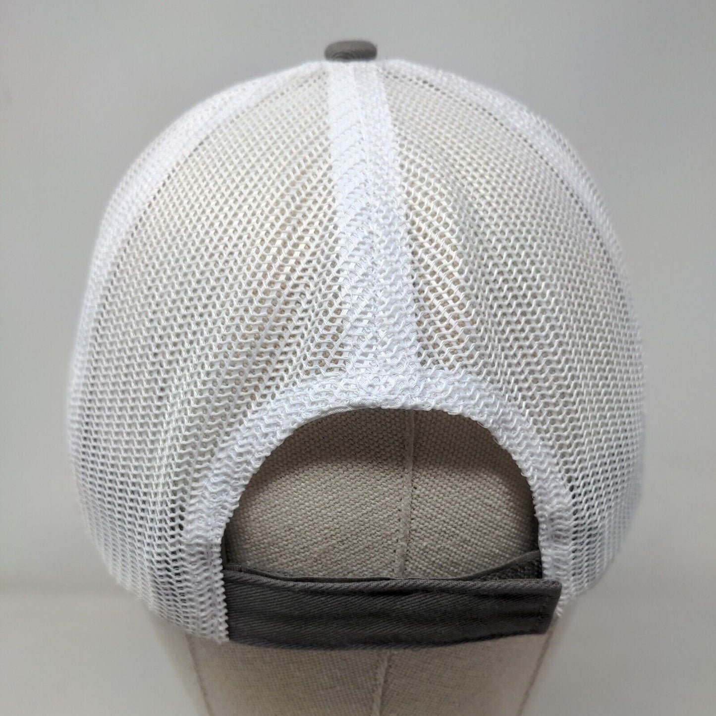 Lastec Strapback Trucker Hat Gray One Size Adjustable Mesh Back Cap America