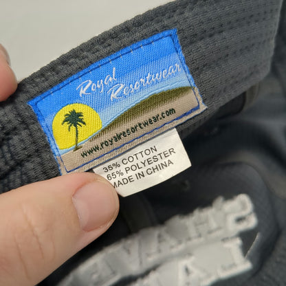 Royal Resortwear Baseball Cap Gray OSFM Shaver Lake CA Textured Strapback Hat