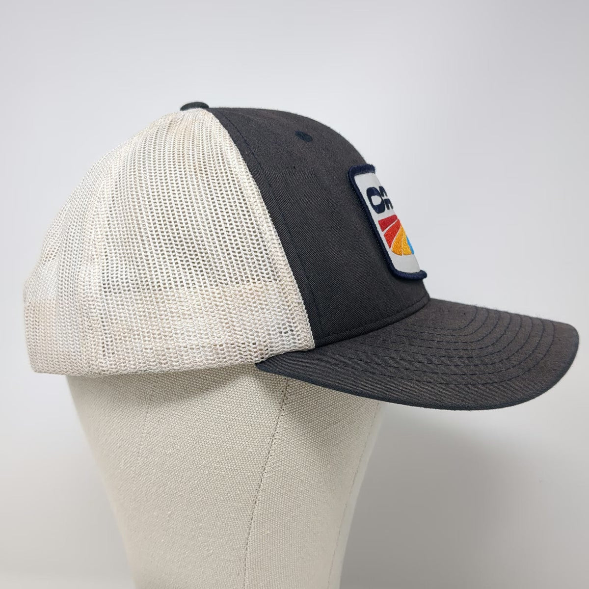 YOU KNOW. Blue Trucker Hat One Size OARS River Graphic Patch Mesh Back Snapback