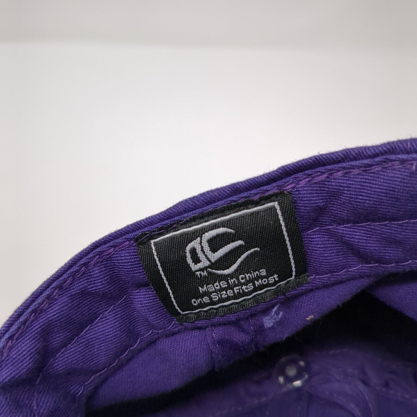 Here For The Good Times Slideback Hat Purple OSFM Adjustable Embroidered OC