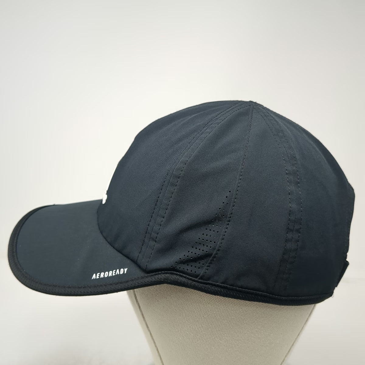 Adidas Baseball Cap Black One Size Aeroready Performance Training Strapback Hat