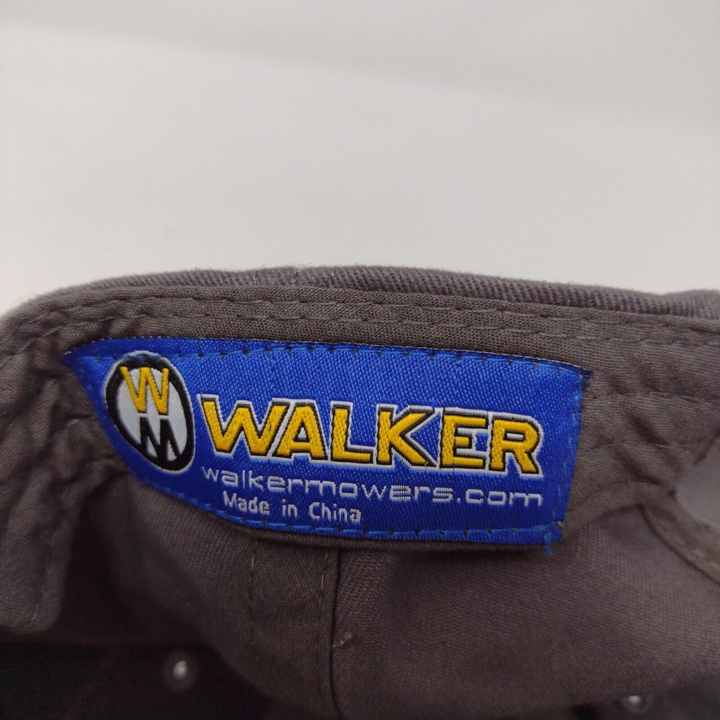 Walker Owner Strapback Hat Gray OSFA Adjustable Embroidered Vented Holes