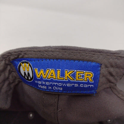 Walker Owner Strapback Hat Gray OSFA Adjustable Embroidered Vented Holes