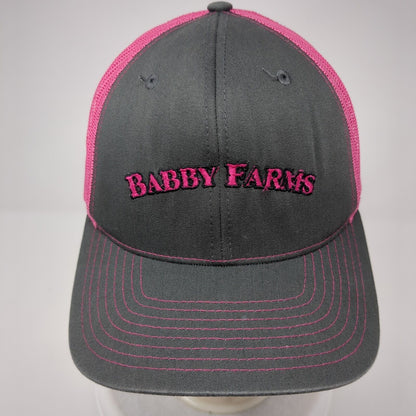 Babby Farms Snapback Trucker Hat Multicolor OSFA Mesh Back Richardson