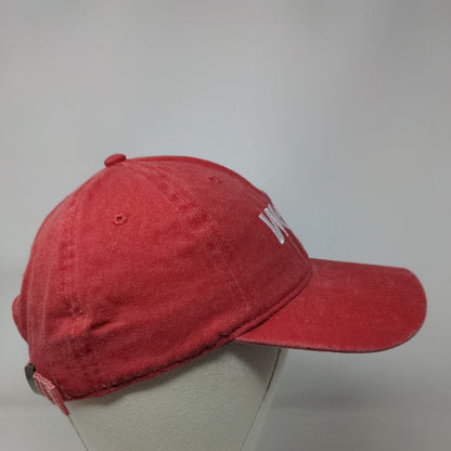 WOOF VCA Slideback Hat Red OSFM Embroidered Adjustable 6 Panel Cotton Otto