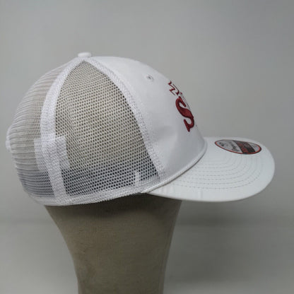 Imperial Men's Snapback Mesh Back Hat White OSFA Embroidered SB Christian Logo