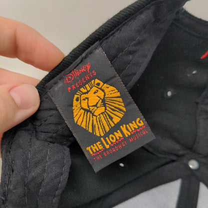 The Lion King Broadway Musical Slideback Hat Black One Size Embroidered Disney