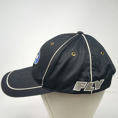 Fly Racing Baseball Cap Black Blue White One Size Strapback Mesh Performance Hat