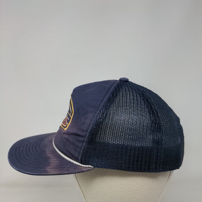 O'Neill Since 1952 Snapback Trucker Hat Blue One Size Mid Profile Mesh Back Rope