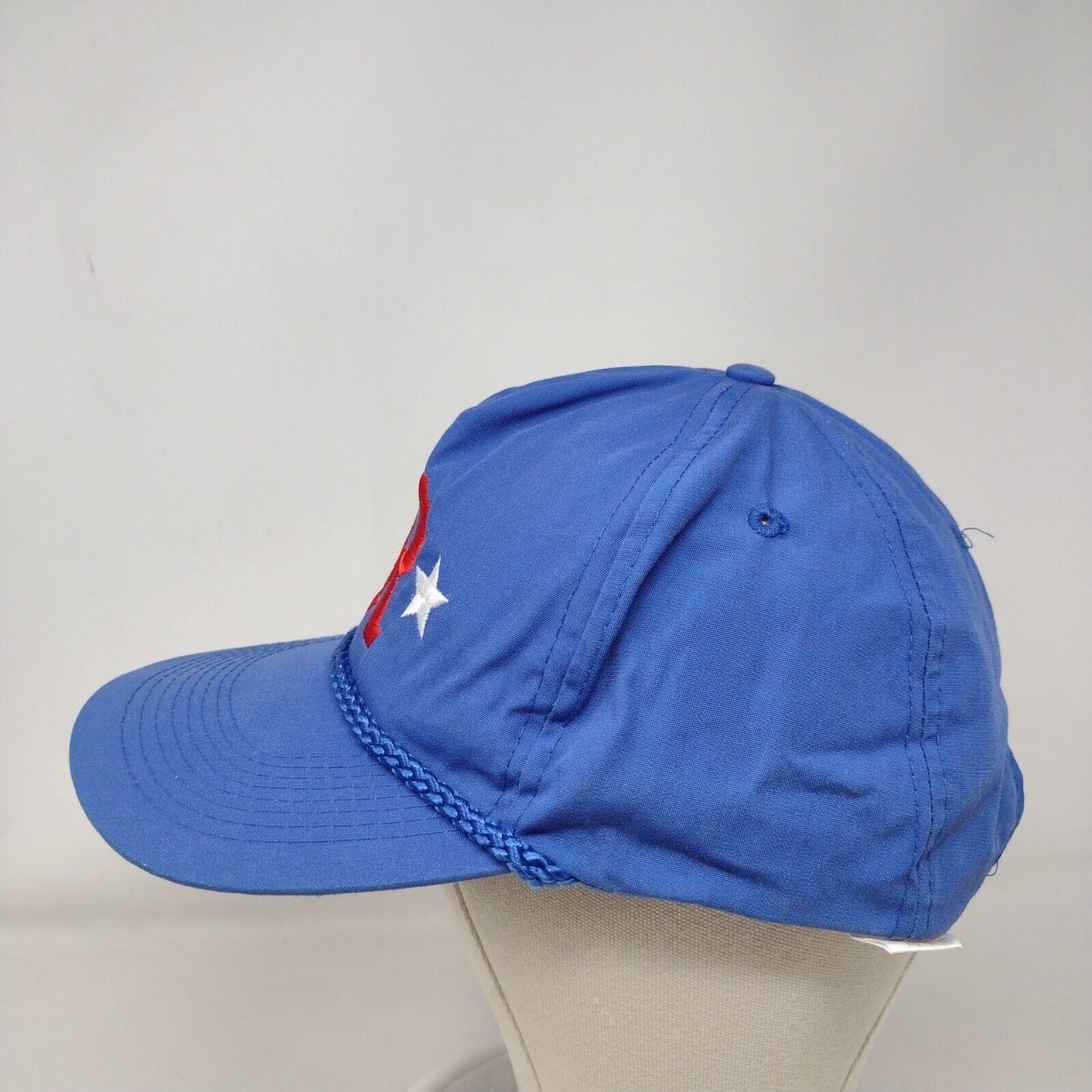 Letter R Snapback Rope Hat Blue OSFA Embroidered Stars Richardson