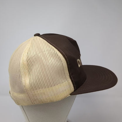Stylemaster Dyfonate Agrochemical Snapback Trucker Hat Brown USA 7 5/8 Vintage