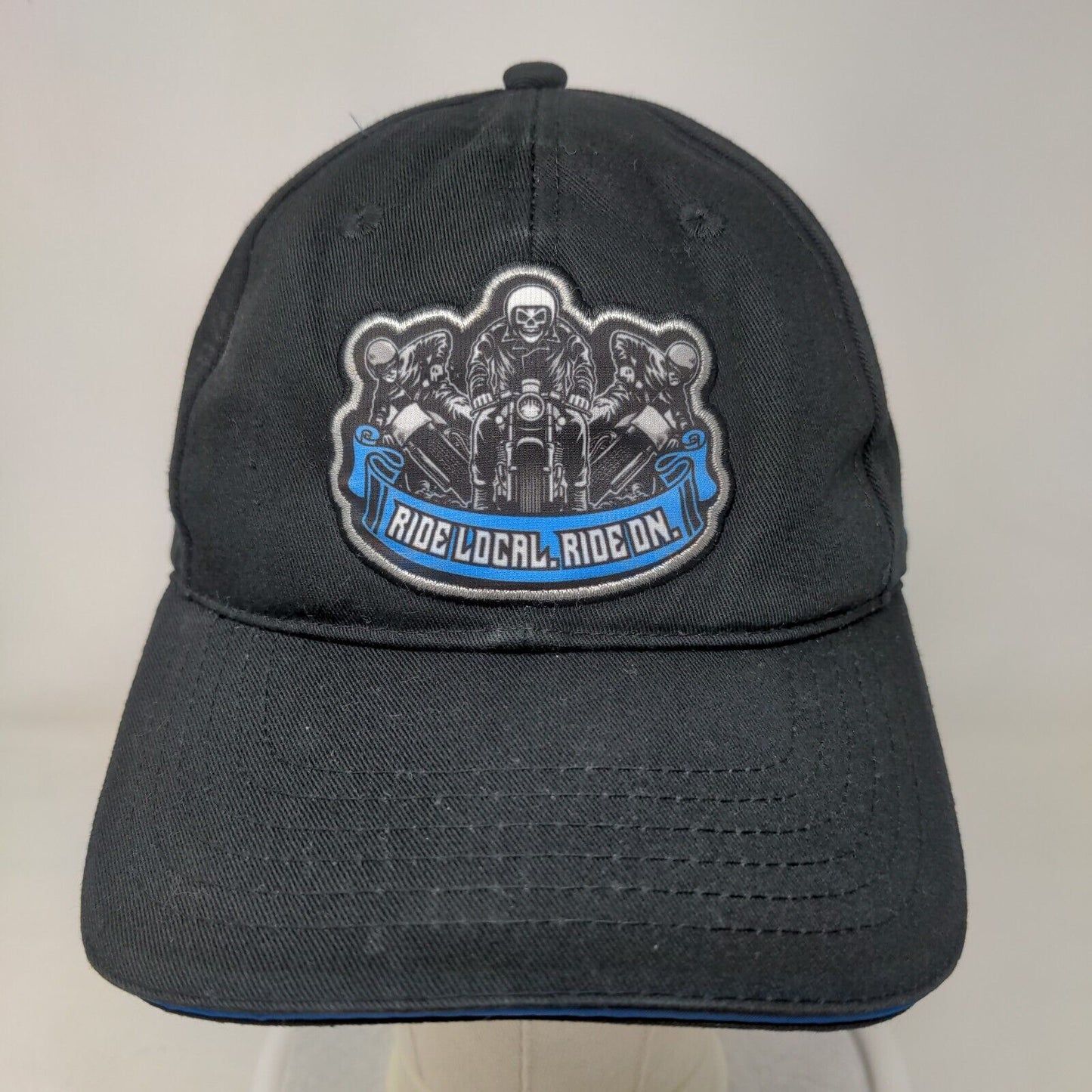 Ride Local Ride On Slideback Hat Black One Size Embroidered Allstate