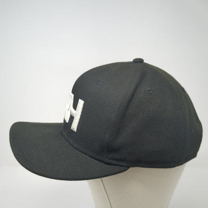 RH Snapback Hat Black One Size Adjustable Embroidered New Era 6 Panel