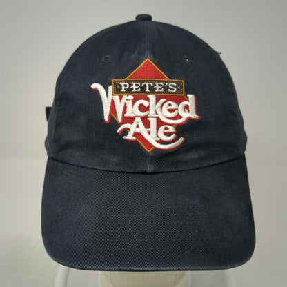 Acme Apparel Pete's Wicked Ale Logo Baseball Cap Black One Size Slideback Hat