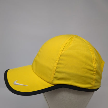 Nike Rafa Nadal Featherlight Dri Fit Strapback Hat Yellow OSFA Embroidered Logo