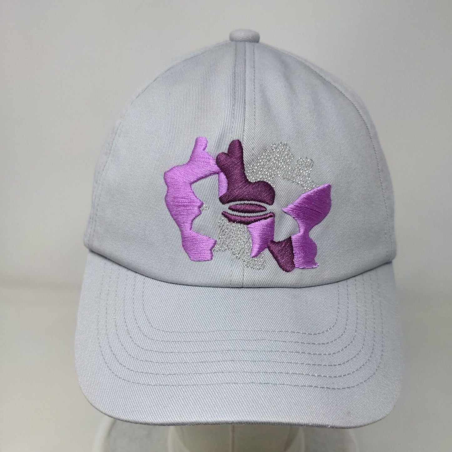 Under Armour Slideback Hat Gray OSFA Adjustable Embroidered UA Free Fit
