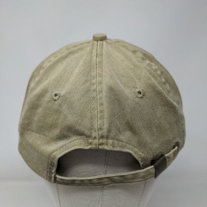 GrandSouth Bank Slideback Hat Tan One Size Embroidered Cotton Deluxe