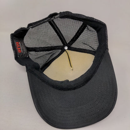 Mamacita Snapback Mesh Back Rope Trucker Hat Black OSFM Solid Otto