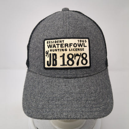 Resident Waterfowl Hunting License Snapback Trucker Hat Gray One Size