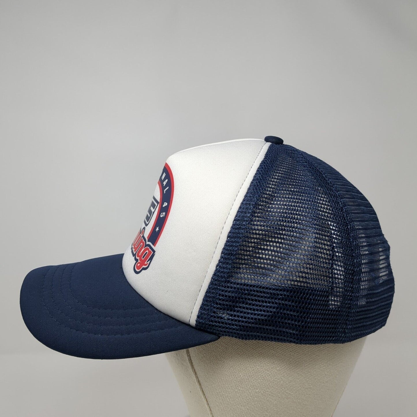 Functional 45 Training Snapback Trucker Hat Blue One Size Adjustable Mesh Back