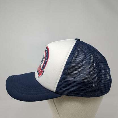 Functional 45 Training Snapback Trucker Hat Blue One Size Adjustable Mesh Back