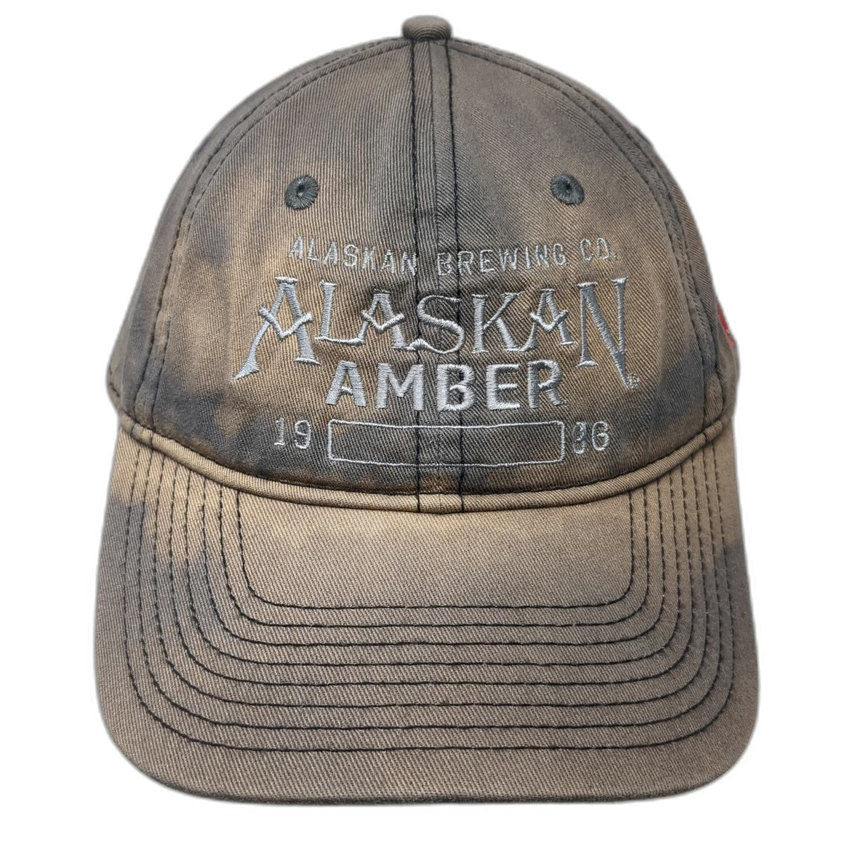 Alaskan Brewing Co Baseball Cap Gray One Size Juneau Amber Beer Boat Patch Hat
