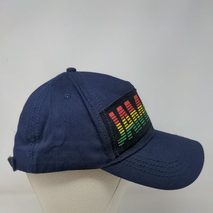 JAMAICA Slideback Hat Blue One Size Adjustable Vented Holes Laid Back Cotton