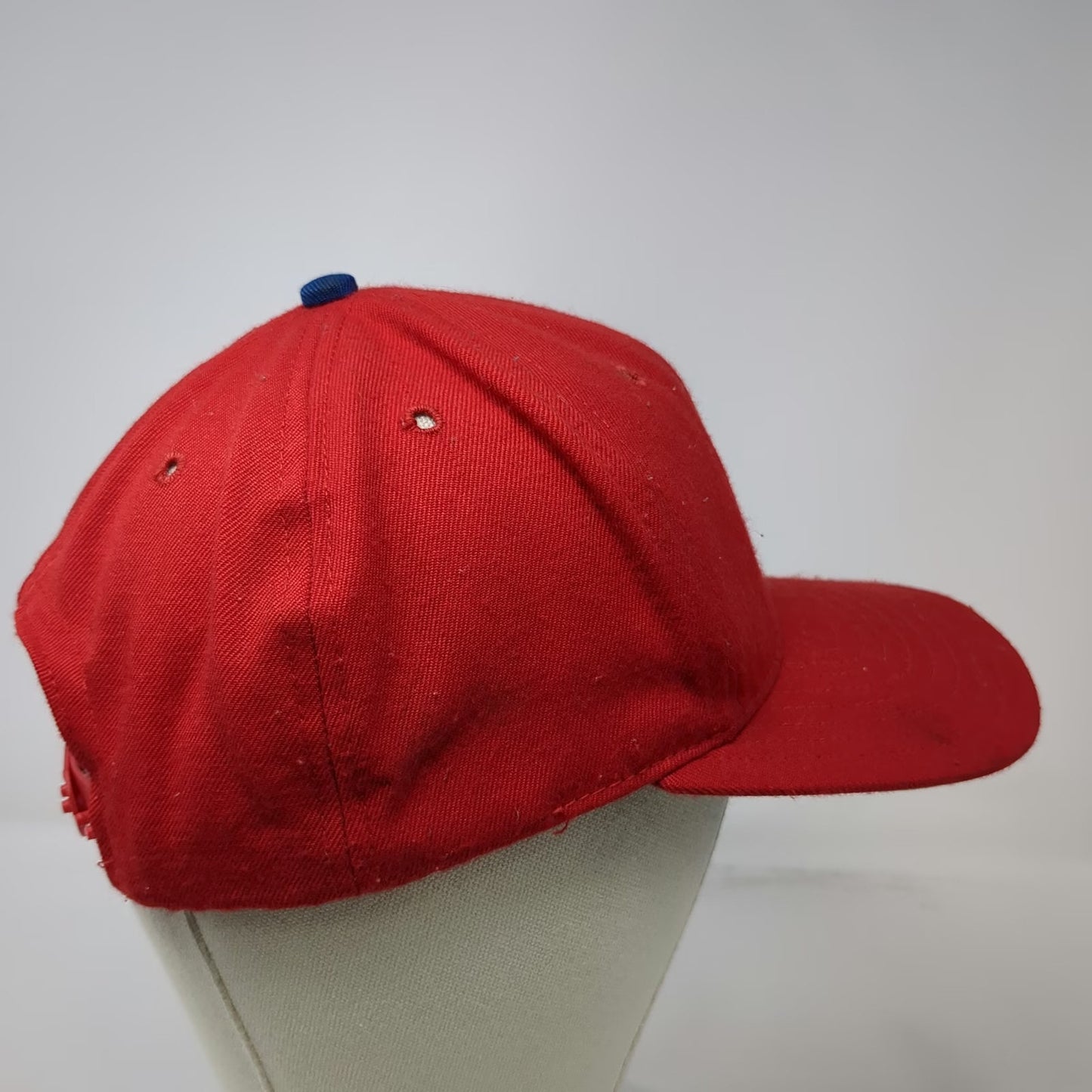 Universal Snapback Red Phillies MLB Baseball Flat Brim USA Made Hat P Vintage