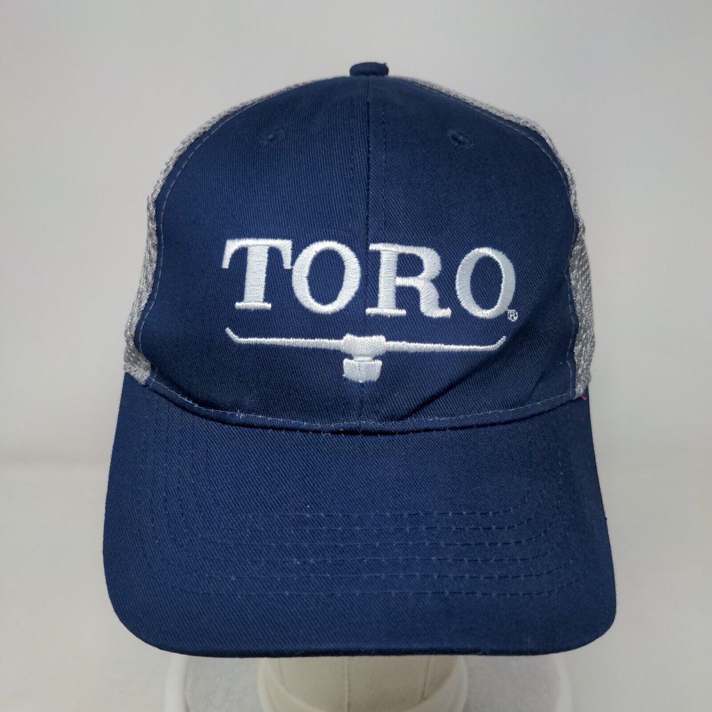 TORO Snapback Mesh Back Hat Blue One Size Embroidered Colorblock
