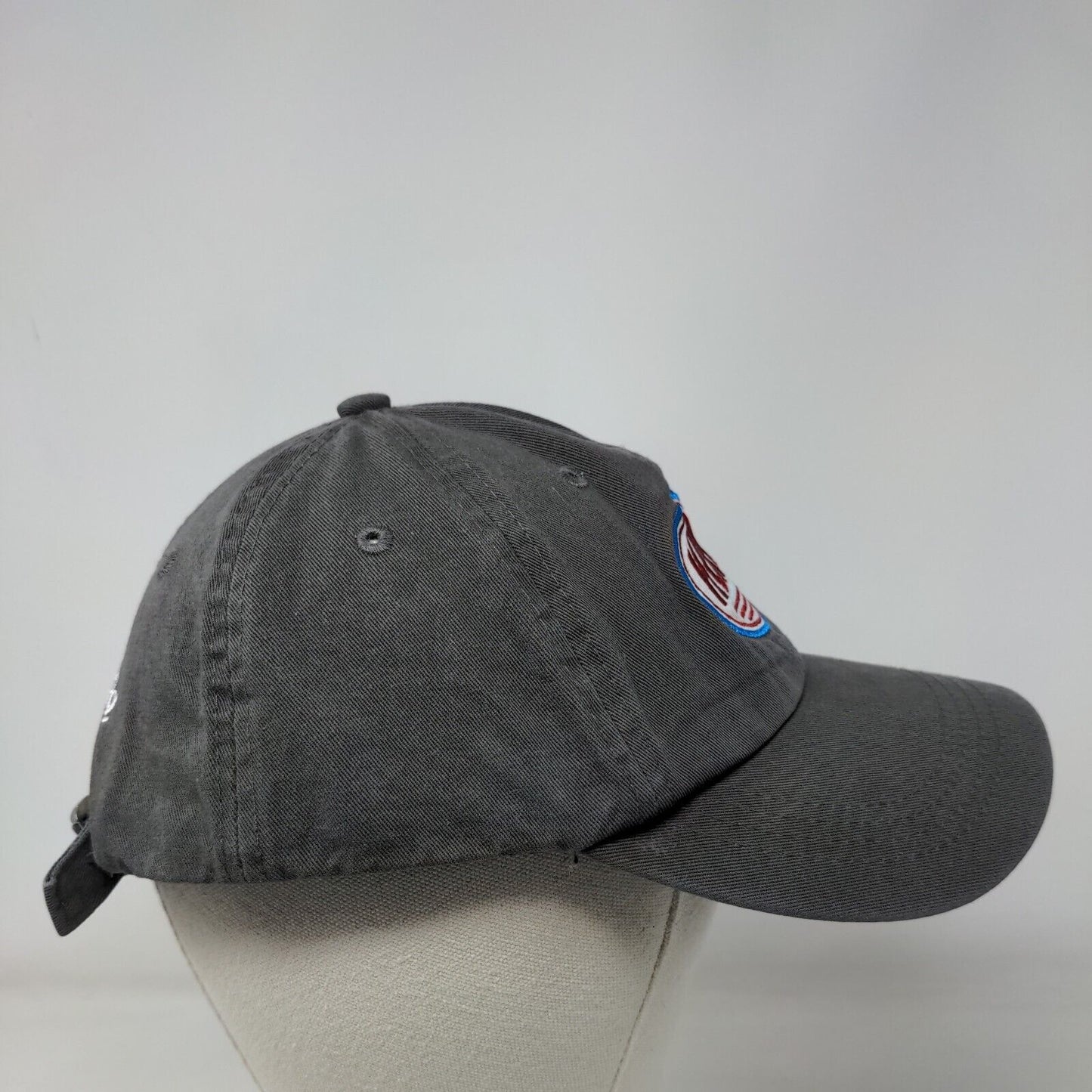 Hero I Am One Blood Slideback Hat Gray One Size Embroidered 6 Panel
