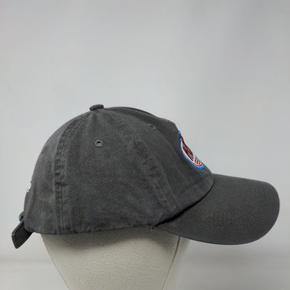Hero I Am One Blood Slideback Hat Gray One Size Embroidered 6 Panel