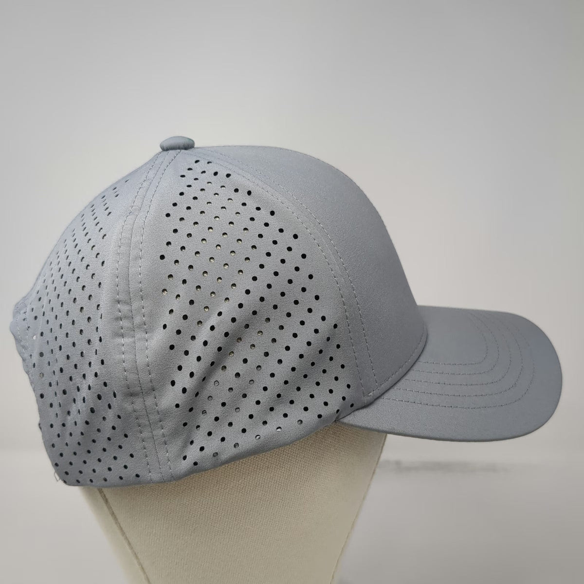 Gap Baseball Cap Gray One Size Perforated Laser Cut Ventilation Strapback Hat