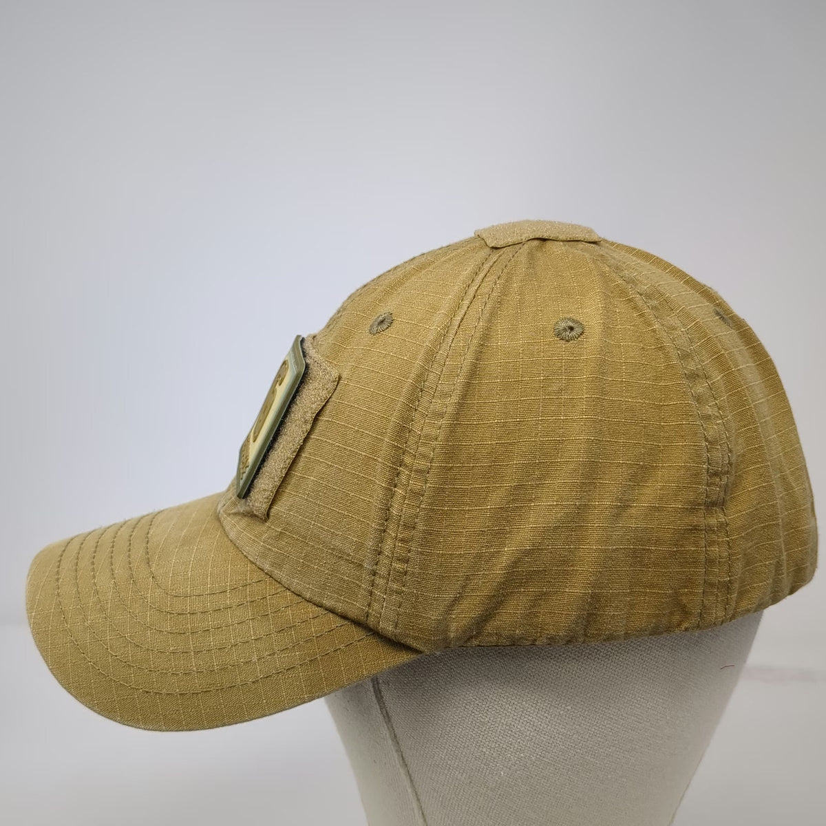Geissele Baseball Cap Brown One Size Strapback American Flag Tactical Patch Hat