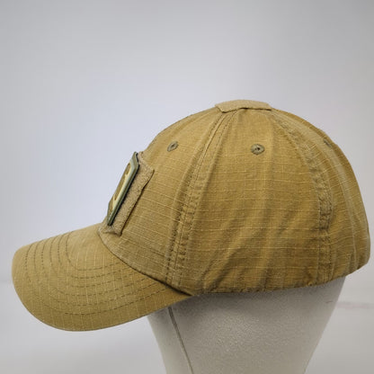 Geissele Baseball Cap Brown One Size Strapback American Flag Tactical Patch Hat