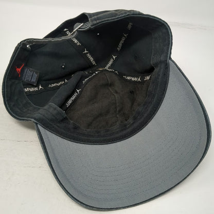 Jordan Brand Baseball Cap Black One Size Jumpman Logo Slideback Cotton Twill Hat